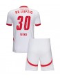 Otroške Nogometnih dresov RB Leipzig Benjamin Sesko #30 Domači 2024-25 Kratki rokavi (+ hlače)